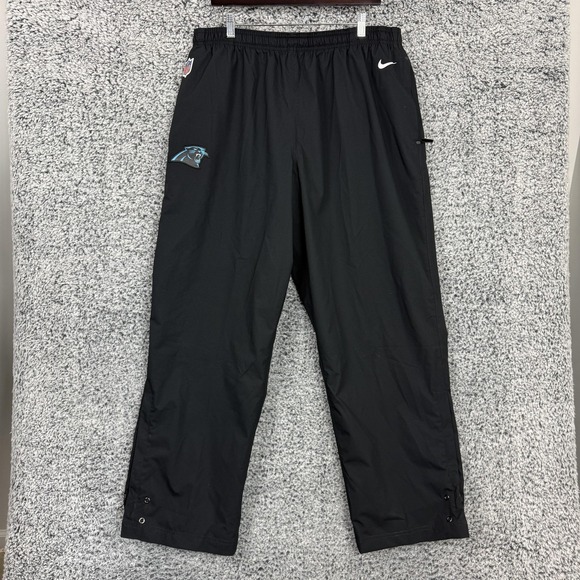 Nike Carolina Panthers Pants Mens 3XL Black NFL On Field Track Baggy Adult XXXL - Picture 1 of 16